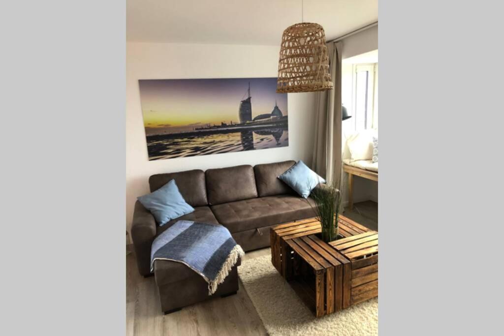 Yachtpanorama Weser Und Yachthafenblick 1 Zi 7Og Bremerhaven Esterno foto